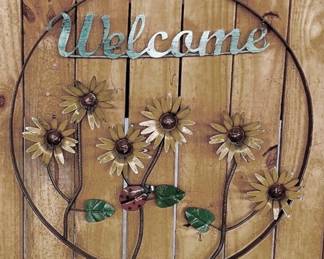 27 - Metal Welcome Sign - 24" Round

