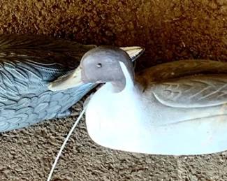 178 - 2 Duck Decoys - 1 Plastic, 1 Rubber - 18" Long

