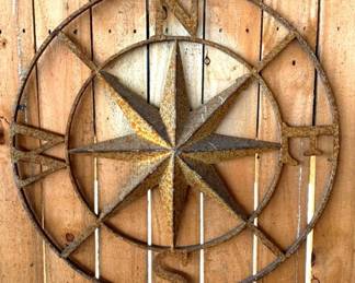 110 - Metal Compass Star - 24" Round
