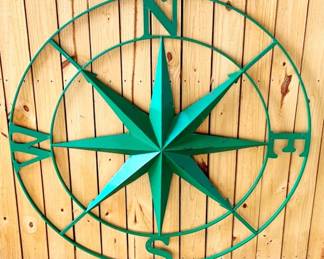 202 - Metal Compass Star - 43" Round