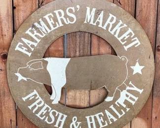 30 - Metal Farmer's Market Sign - 30" x 25"
