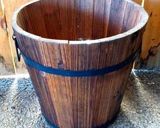 142 - Wood Bucket - 12" x 12"
