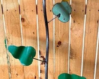 96 - Metal Flower - 57" x 16"
