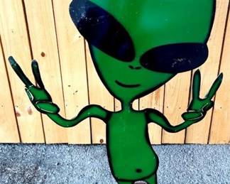 211 - Metal Alien - 38" x 23"
