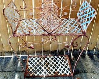 144 - Metal Planter Stand - 14" x 28" x 35"

