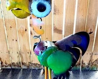 156 - Metal Bird - 48" x 26" x 10"
