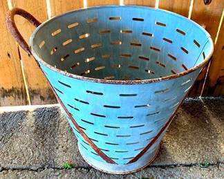 129 - Metal Bucket - 16" x 15"
