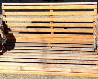 263 - Wood Porch Swing - 26" x 49" x 22"
