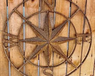 45 - Metal Compass Star - 24" Round
