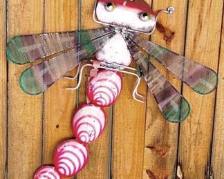 46 - Metal Dragonfly - 28" x 24"
