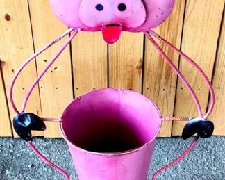 205 - Metal Pig Planter - 34" x 19" x 10"

