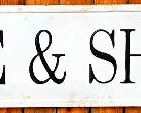 209 - Metal Rise & Shine Sign - 14" x 48"
