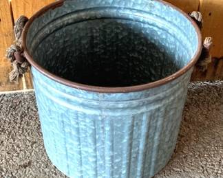 100 - Metal Bucket - 12.5" x 11"
