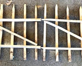 162 - 2 Wood Fence Pieces - 24" x 24"
