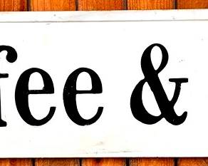 208 - Metal Coffee & Tea Stand - 14" x 48"
