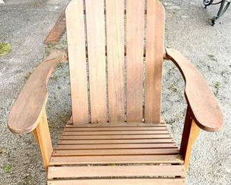 276 - Outdoor Wood Chair - 32" x 25" x 28"
