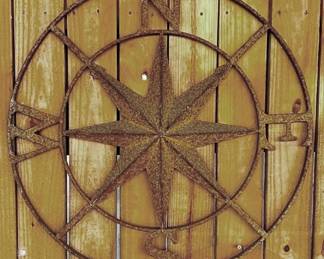 52 - Metal Compass Star - 24" Round
