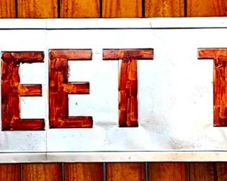 26 - Metal Sweet Tea Sign - 14" x 56"
