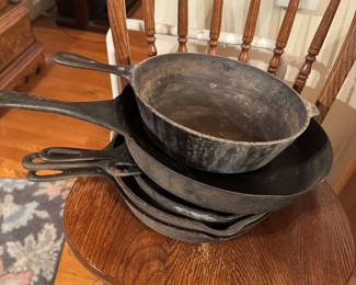 Cast iron pans 