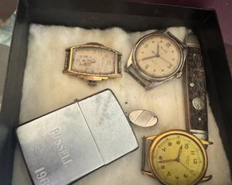 Zippo and vintage watches 