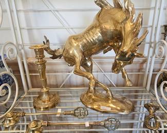 Brass horse