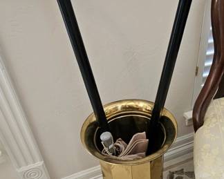 Brass umbrella stand
