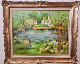 Framed oil