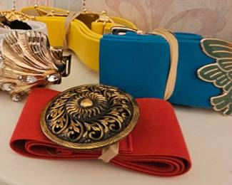 Belts with fancy buckles