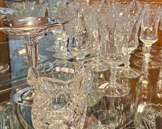 Plethora of glassware and crystal