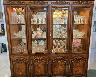 Exceptional dining display cabinet filled with treasures!!