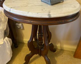 Antique Marble Top Table $ 96.00