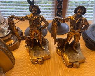 Brass Fisherman Bookends $ 34.00