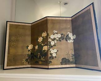 Vintage Japanese Folding Screen $ 420.00