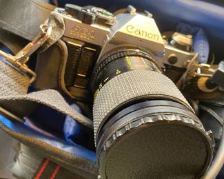 Canon AE-1 $ 160.00 - with lens shown / some accessories and case