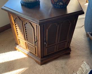 6 Sided Vintage End Table $ 58.00 (2) available