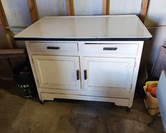 Bottom of a Hoosier cabinet