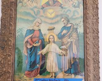 19th century Holy Family $100