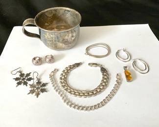 Sterling Silver Cup Jewelry 