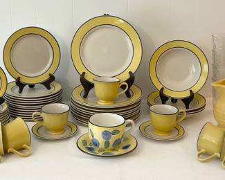 Yellow And Blue Dishware