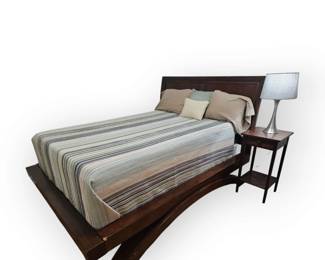 Very Cool and unusual Queensize bed in Espresso