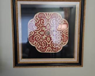 Third Framed silk
