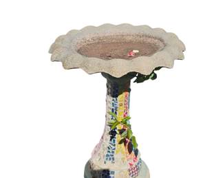 Birdbath with Mosaic base