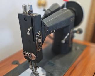 Closeup of Vintage Singer Sewing machine