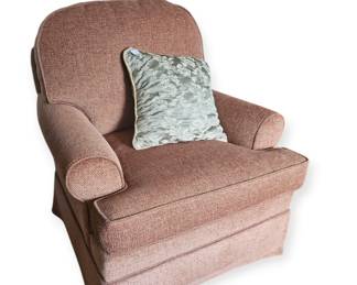 One of a pair of Ethan Allen Swivel/rockers - has matching ottoman