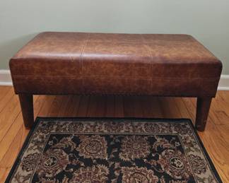 leather bench