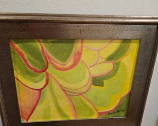 Original framed abstract