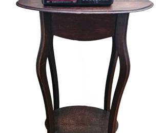 Small oak antique oval table
