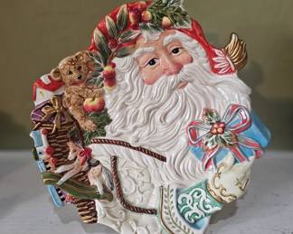 Fitz and Floyd Santa Dish
