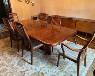Mid Century Dining Table w/ Chairs