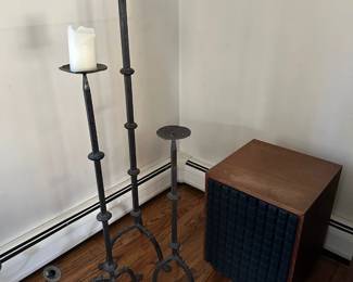 Pair of Frazier Concerto Speakers, Candle Holders